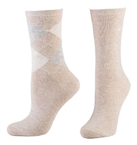 Tom Tailor 2er Pack Argyle Women Socks Frauen 9879 in verschiedenen Farben - Doppelpack Strümpfe Socken Damen Rauten Design uni farben - Versch. Größen