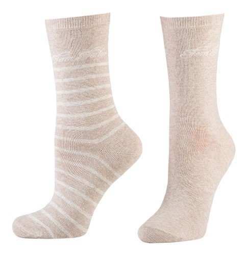 Tom Tailor 2er Pack Stripe Damen Socken Frauen in verschiedenen Farben - Doppelpack Strümpfe Socks Women Streifen-design und uni - Versch. Größen 35-42