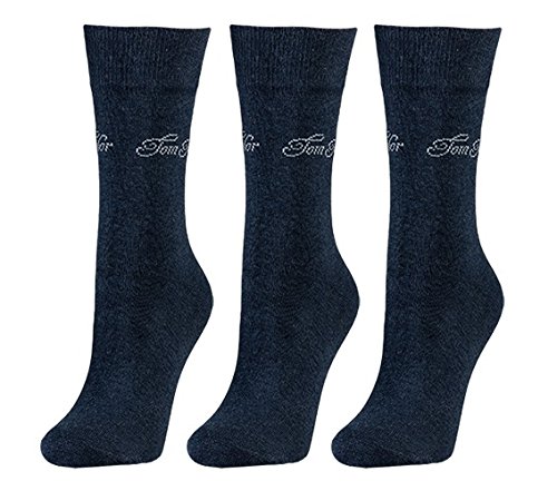 Tom Tailor 3er Pack Basic Women Socks 9703 546 indigo melange Doppelpack Strümpfe Socken