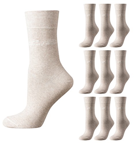 Tom Tailor 9er Pack Basic Women Socks 9703 792 beige Mehrpack Strümpfe Socken