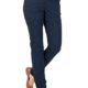 Tom Tailor Damen Chino Hose mit Gürtel - Blau - Real Navy Blue