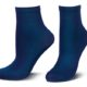 Tom Tailor Damen Socken 60d blau 9909 Damen Blickdicht evening blue Feinsöckchen ankle-socks