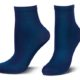 Tom Tailor Damen Socken 60d blau 9909 Damen Blickdicht evening blue Feinsöckchen ankle-socks