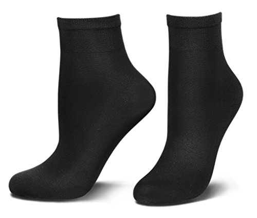 Tom Tailor Damen Socken 60d schwarz 9909 Damen Blickdicht black Feinsöckchen ankle-socks