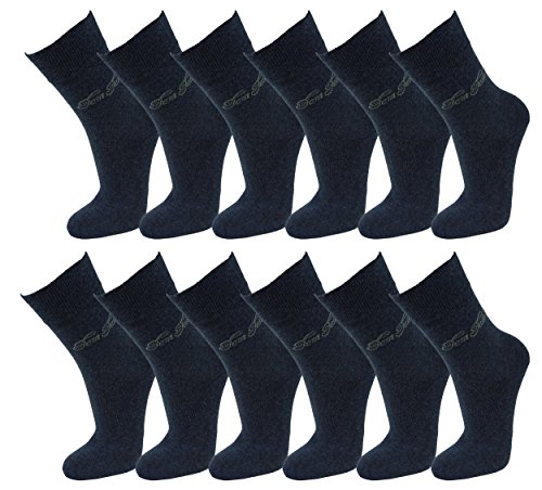 Tom Tailor Damen Uni Socks 12 Paar 430 denim melange jeans blau meliert 35-38