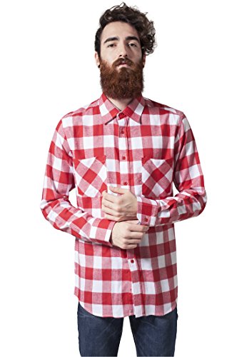 Urban Classics Herren Freizeithemd Checked Flanell Shirt