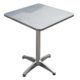 VARILANDO quadratischer Bistro-Klapptisch aus Stahl mit Aluminium-Gestell 60x60 cm Garten-Tisch Klapptisch Esstisch Kaffetisch