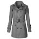 VENMO Männer Warme Jacke Mantel Outwear Slim fit langer Graben Knöpfe Trenchcoat Jeansjacke Lang Schlank Parka Vintage Kleid Retro Hemdkleid Langärmlig Revers Outwear Kapuzenjacke