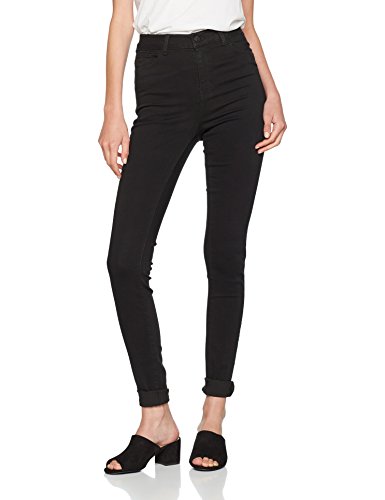 VERO MODA Damen Jeanshose Vmnine Hw Ss Smooth Jeans Black Noos