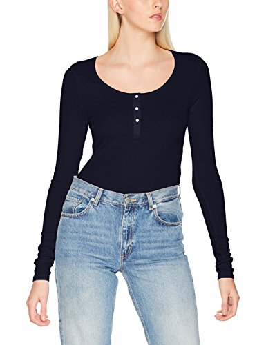 VERO MODA Damen Langarmshirt Vmgaby Gaia LS Placket Shirt NOOS