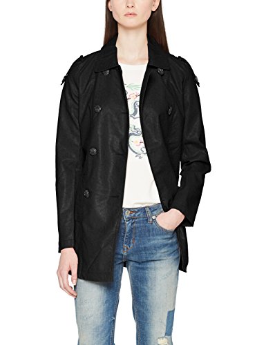 VERO MODA Damen Mantel Vmcherry Faux Leather Trenchcoat