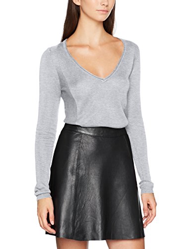 VERO MODA Damen Pullover Vmgrass Meghan Ls Deep V-Neck Blouse