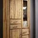 Vitrinenschrank Vitrine 101cm "Austin" Sheesham massiv Holz