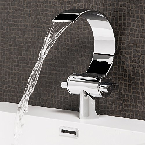 Wasserhahn Oregon Wasserfall Waschtisch Armatur Waschtischarmatur Waschbecken Waschbeckenarmatur Badezimmer Badarmatur