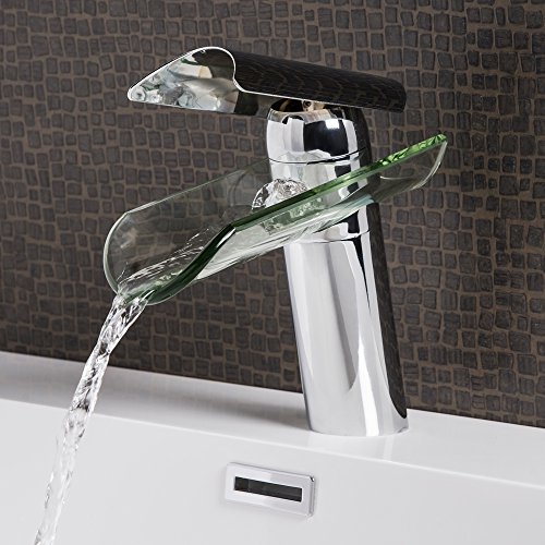 Wasserhahn Vigo Wasserfall Waschtisch Armatur Waschtischarmatur Waschbecken Waschbeckenarmatur Badezimmer Badarmatur