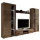 Wohnwand Rango XL, Modernes Wohnzimmer set, Design Anbauwand, Schrankwand, Mediawand, Vitrine, TV Lowboard,