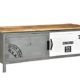 Woodkings® TV-Bank Pinetown Metall recyceltes Massivholz antik, TV-Unterschrank Vintage, Design Lowboard, Industrial Möbel Metall Holz Mix