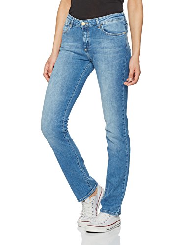 Wrangler Damen Straight Best Blue Jeans