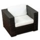 XINRO® Premium Lounge Sessel - Modell 2013 - 1er Lounge Sofa Gartenmöbel Loungesofa Polyrattan - handgeflochten