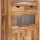 YOGA 6507 Brotschrank, Holz, 40 x 90 x 150 cm, natur