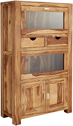 YOGA 6507 Brotschrank, Holz, 40 x 90 x 150 cm, natur