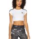 adidas Damen Cropped Top Shirt, Schwarz