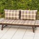 baumarkt direkt Gartenbank Daybed Rattan, Polyrattan, 172x64x78 cm, braun, inkl. Wendeauflagen 172 cm, braun