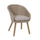 greemotion Rattansessel Comfort – Loungesessel aus Rattan - Rattanstuhl beige-braun - Gartensessel aus Polyrattan & Holz - Korbsessel mit Auflage – Gartenstuhl für Balkon & Terrasse - Garten-Sessel