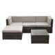 iKayaa Rattan Lounge Set Loungemöbel Loungeset Loungegruppe 3 Farbe Optional