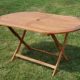 klappbarer Gartentisch Holztisch Tisch oval 150x85cm BARBADOS aus Eukalyptus wie Teak von AS-S