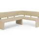 massivum Bank Mathis 180x88x140 cm Kunstleder creme