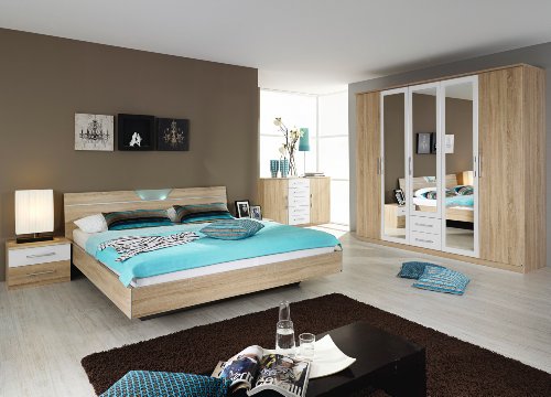 rauch Schlafzimmer Valence,4-teilig Eiche Sonoma/alpinweiß Eiche Sonoma/alpinwe