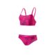 speedo Boom Allover 2 Piece Med Leg Bikini Women electric pink/black 2017 Schwimmanzug