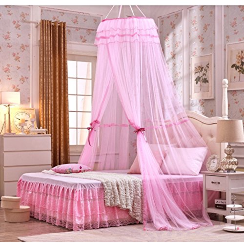 uus Princess Court Nets Kuppel Decke Nets Decke Boden Absaug- Hooks Rundbett Nets Kind-Bett-Schlaf Super Strong Saug- und einfache Installation einfache und praktische Modelle Prinzessin Kescher