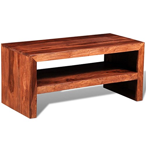 vidaXL Massivholz Beistelltisch Sheesham TV-Board Kaffee Couchtisch Wohnzimmer