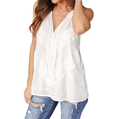 ❤️Frauen Sommer Spitze ärmellose Weste VENMO Hemd Tank Tops Bluse T-Shirt Schulterfrei Damen Sommer Lockere Kurzarm Shirt Tops Schöne Party Coole Oberteil Top Elegante Lässige Shirts