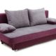 B-famous 100699 Schlafsofa, Stoff, lila/grau, 85 x 186 x 77 cm