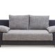 B-famous MAX Sofa Zeitloses Funktionssofa Schlafsofa, Stoff, schwarz/grau, 98 x 201 x 85 cm