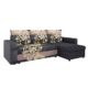 Ecksofa Top Lux! Sofa Eckcouch Couch! mit Schlaffunktion und zwei Bettkasten! Ottomane Universal, L-Form Couch Schlafsofa Bettsofa Farbauswahl (Alova 36 + Sving Grau)