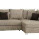 B-famous 150403 Selva Polsterecke / Ecksofa, 165 x 238 x 90 cm, Strukturstoff cappuccino