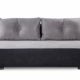 B-famous 100729 Schlafsofa, Stoff, hellgrau, 93 x 193 x 72 cm