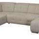 Cavadore Wohnlandschaft Mistrel / Sofa U-Form  mit Kopfteilfunktion / XXL Sofalandschaft mit Longchair rechts / Mit Bettfunktion und großer Liegefläche (125 x 270)  / Maße: 343 x 77-93 x 228 (B x H x T) / Farbe: Grau/Weiß