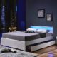Home Deluxe | LED Bett | Nube | Weiß | inkl. Schublade | Verschiedene Größen | 140 x 200 cm