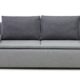 B-famous 100620 Lina Dauerschläfer-Sofa, feiner Strukturstoff, 87 x 201 x 88 cm, grau/hellgrau