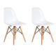 Aryana Home Eames Replik – Set Stühle, 51 x 46,5 x 81,5 cm 51x46.5x81.5 cm weiß