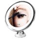 BESTOPE Kosmetikspiegel 10X Make-up Spiegel, Beleuchtet Schminkspiegel mit 10x Vergrößerung und Saugnapf, 360°Schwenkumdrehung Badspiegel, dimmbare Beleuchtung, batteriebetrieben
