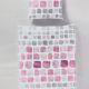 Bierbaum Bettwäsche Set Mako Satin Baumwolle 135 x 200 rosa weiß grau