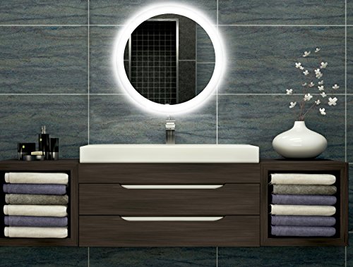 Bilderdepot24 Runder beleuchteter LED Spiegel Badspiegel Wandspiegel mit Beleuchtung