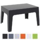 CLP Gartentisch BOX aus Kunststoff | Stapelbarer Beistelltisch mit einer Höhe von: 43 cm | Wetterfester Outdoor-Tisch | In verschiedenen Farben verfügbar Schwarz