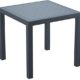 CLP Polyrattan Beistelltisch ORLANDO | Wetterfester Gartentisch aus UV-beständigem Kunststoffgeflecht | In verschiedenen Farben erhältlich Dunkelgrau